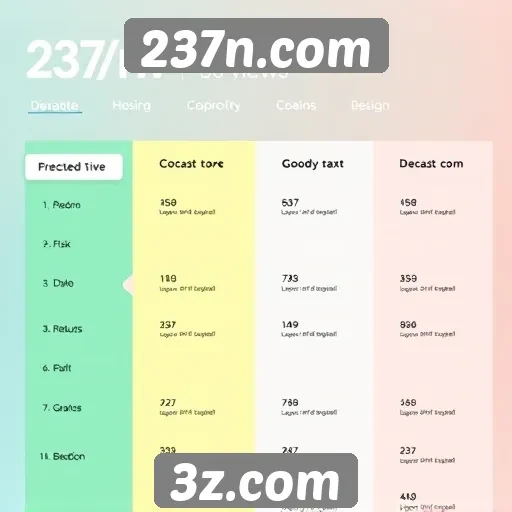 Interface de usuário do 237n em comparação com outros sites